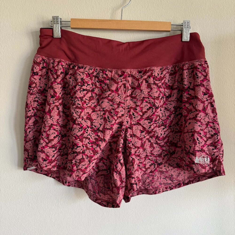 REI Co-Op Women's Pink Patterned Running Shorts